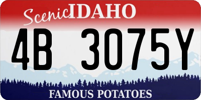 ID license plate 4B3075Y