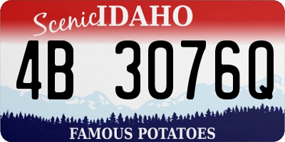 ID license plate 4B3076Q
