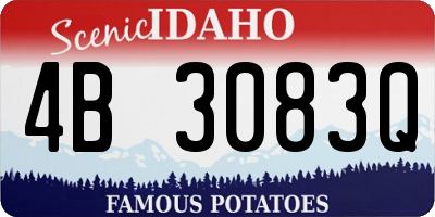 ID license plate 4B3083Q