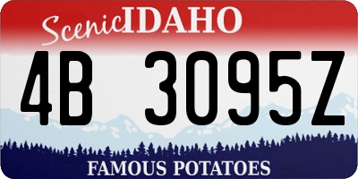ID license plate 4B3095Z
