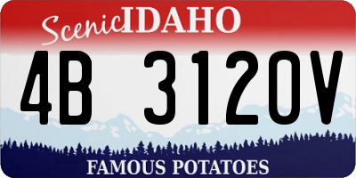 ID license plate 4B3120V