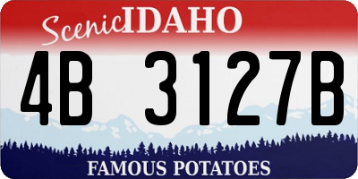 ID license plate 4B3127B