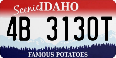 ID license plate 4B3130T