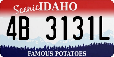 ID license plate 4B3131L