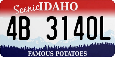 ID license plate 4B3140L