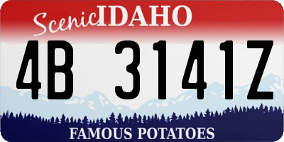 ID license plate 4B3141Z