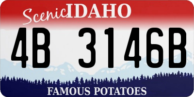 ID license plate 4B3146B