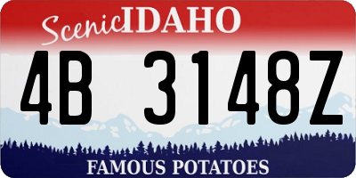 ID license plate 4B3148Z