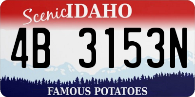 ID license plate 4B3153N