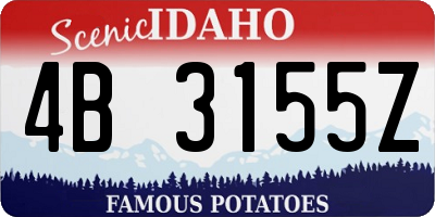 ID license plate 4B3155Z