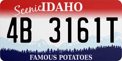 ID license plate 4B3161T