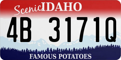 ID license plate 4B3171Q