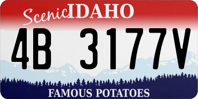ID license plate 4B3177V