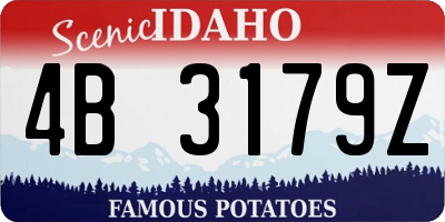 ID license plate 4B3179Z