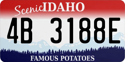 ID license plate 4B3188E