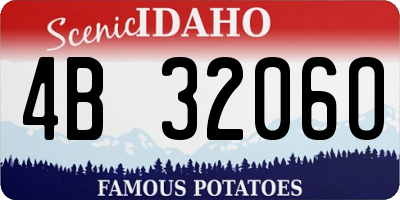 ID license plate 4B3206O