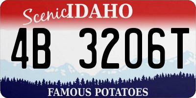 ID license plate 4B3206T