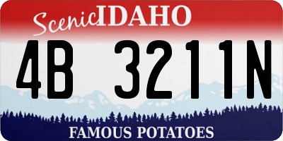 ID license plate 4B3211N
