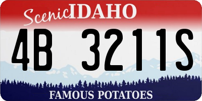 ID license plate 4B3211S