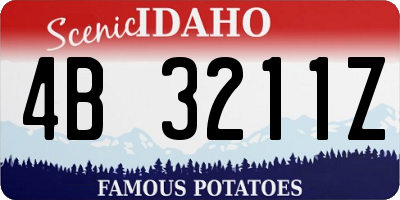 ID license plate 4B3211Z