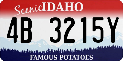ID license plate 4B3215Y