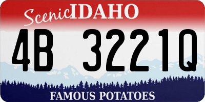 ID license plate 4B3221Q