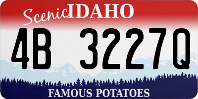 ID license plate 4B3227Q