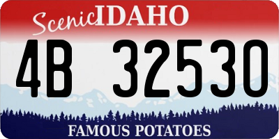 ID license plate 4B3253O