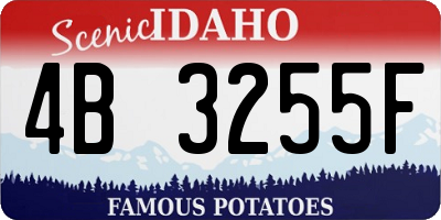 ID license plate 4B3255F