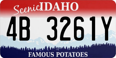 ID license plate 4B3261Y