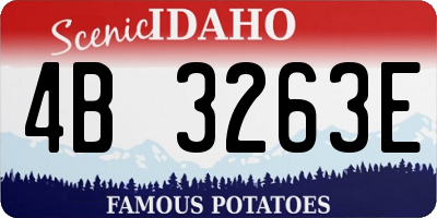 ID license plate 4B3263E