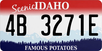 ID license plate 4B3271E