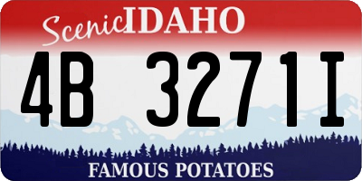ID license plate 4B3271I