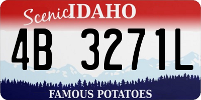 ID license plate 4B3271L