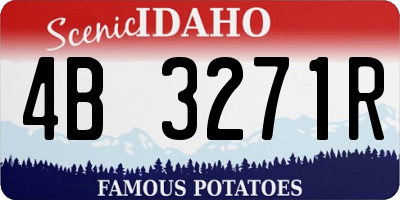 ID license plate 4B3271R