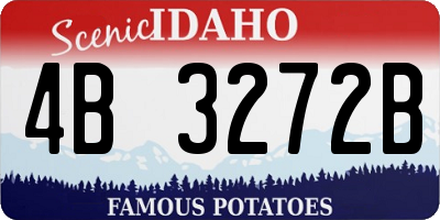 ID license plate 4B3272B