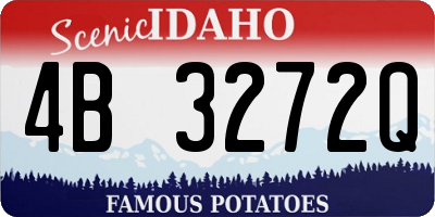 ID license plate 4B3272Q