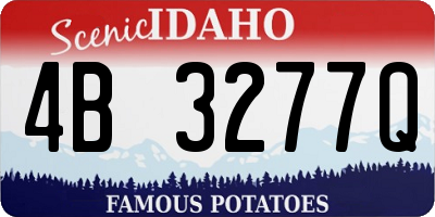 ID license plate 4B3277Q