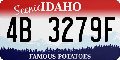 ID license plate 4B3279F