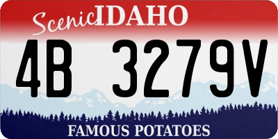 ID license plate 4B3279V