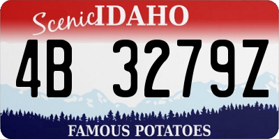 ID license plate 4B3279Z