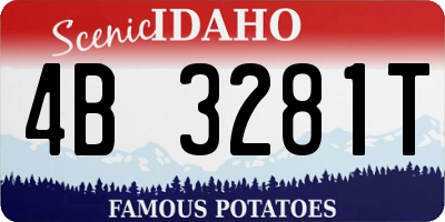 ID license plate 4B3281T