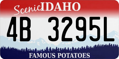 ID license plate 4B3295L