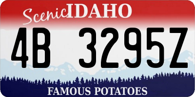 ID license plate 4B3295Z