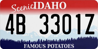 ID license plate 4B3301Z