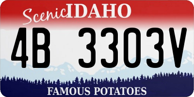 ID license plate 4B3303V