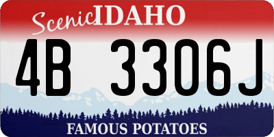 ID license plate 4B3306J