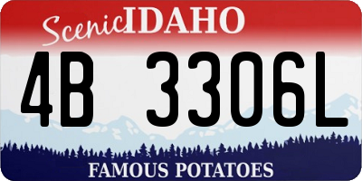 ID license plate 4B3306L