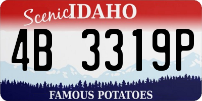 ID license plate 4B3319P