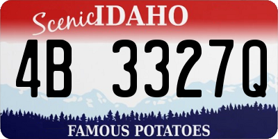 ID license plate 4B3327Q